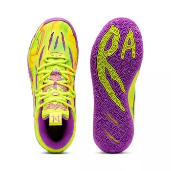 Мужские баскетбольные кроссовки PUMA x LAMELO BALL MB.03 Spark, цвет Safety Yellow/Purple Glimmer