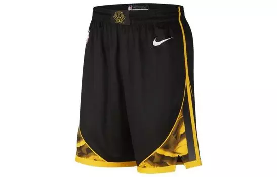 Мужские баскетбольные шорты Nike с логотипом, черный/желтый