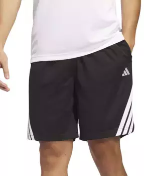 Мужские баскетбольные шорты Three-Stripes Legends 9" adidas, черный