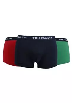 Мужские базовые боксеры, набор из 3 шт TOM TAILOR, цвет Dunkelblau Rot