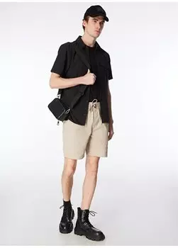 Мужские базовые шорты-бермуды светло-хаки F4SM-SHT 0930 Fabrika, хаки