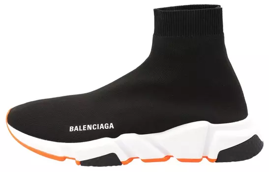 Мужские беговые кроссовки Balenciaga Speed, черный/оранжевый