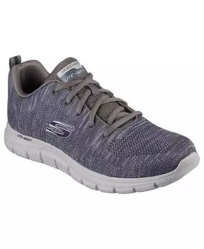 Мужские беговые кроссовки Front Runner из пены с эффектом памяти от Finish Line Skechers, бежевый