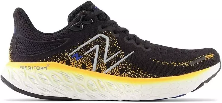 Мужские беговые кроссовки New Balance Fresh Foam X 1080 V12, черный/горячий календулы