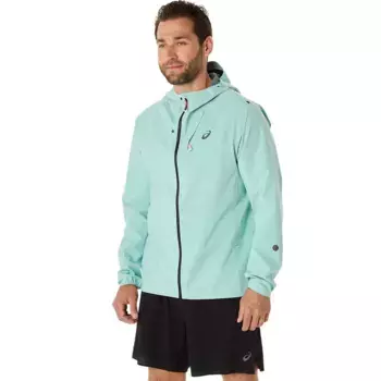 Мужские беговые куртки METARUN ВОДОНЕПРОНИЦАЕМАЯ КУРТКА Asics, зеленый