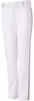 Мужские бейсбольные брюки Mizuno MVP Pro с окантовкой, белый/красный