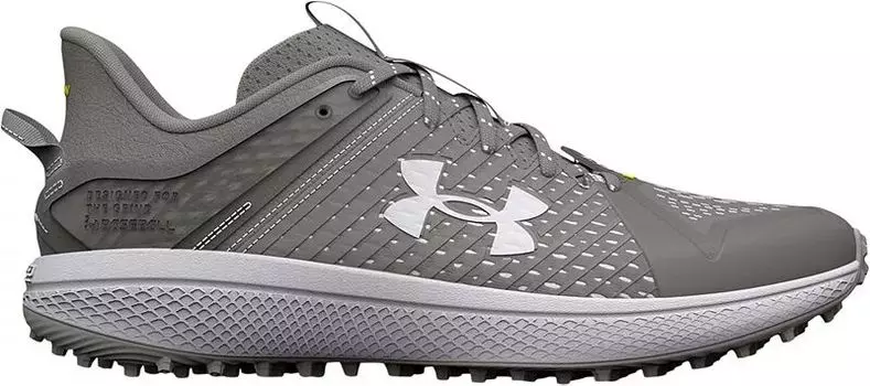 Мужские бейсбольные бутсы Under Armour Yard Turf, серый/белый