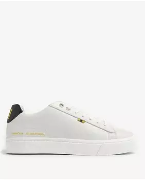 Мужские белые кожаные спортивные туфли Barbour, белый