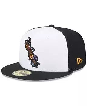 Мужские белые крючки Corpus Christi Hooks Theme Nights Da De Los Hooks 59FIFTY Облегающая шляпа New Era, белый