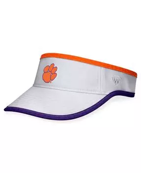 Мужские белые регулируемые козырьки Clemson Tigers Daybreak Top of the World