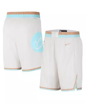 Мужские белые шорты cleveland cavaliers 2022/23 city edition swingman Nike, белый