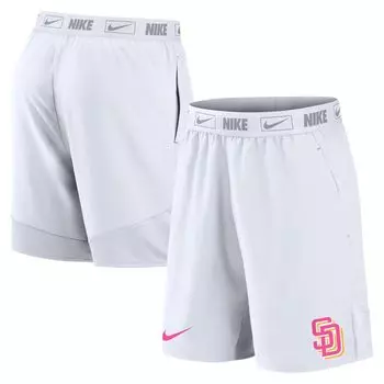 Мужские белые спортивные шорты San Diego Padres City Connect Nike