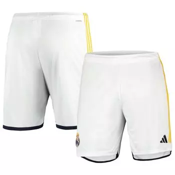 Мужские белые тренировочные шорты Real Madrid 2023/24 adidas