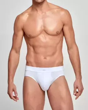 Мужские белые трикотажные слипоны Impetus