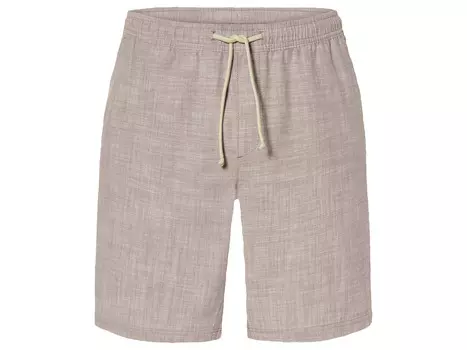 Мужские бермуды Livergy из чистого хлопка, бежевый