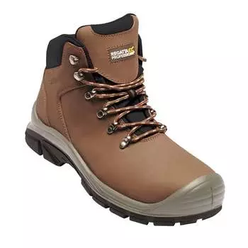 Мужские безопасные туристические кроссовки Peakdale s3 из жесткой одежды Regatta, коричневый