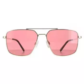 Мужские блестящие светлые авиаторы Saturn Sedona Aitkin Serengeti, желтый