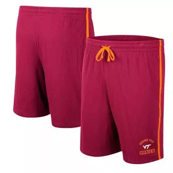 Мужские бордовые шорты Virginia Tech Hokies Thunder Slub Colosseum
