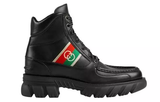 Ботинки мужские Gucci Interlocking, черный