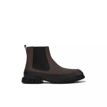Мужские ботильоны на контрастной подошве бордового цвета. Camper, бордо
