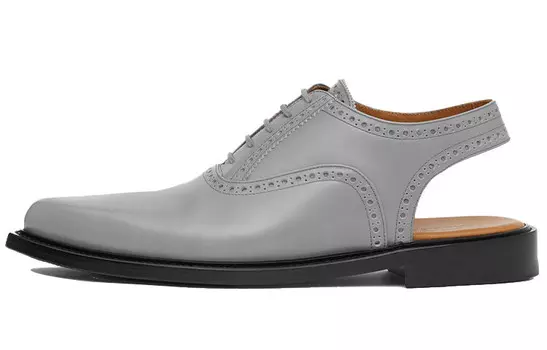 Мужские ботинки Burberry с открытой пяткой, серый