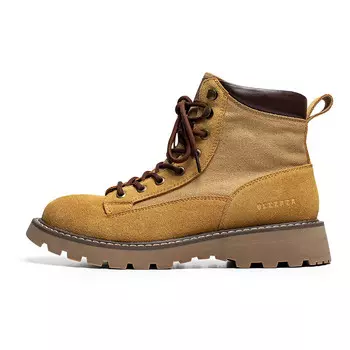 Мужские ботинки Cahhrrn X Martin Boot Men Beige Weishibangwei