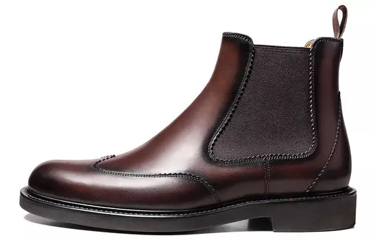 Мужские ботинки Chelsea темно-коричневого цвета, цвет щетки Thom Wills