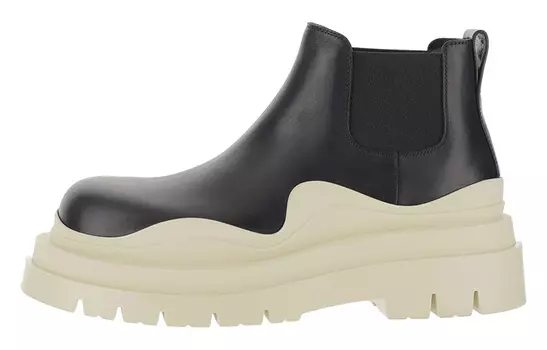 Мужские ботинки челси Bottega Veneta Tire, черный/белый