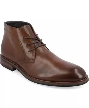 Мужские ботинки чукка Linus Tru Comfort из пеноматериала с простым носком и шнуровкой Vance Co., цвет Brown