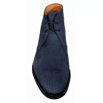 Мужские ботинки дезерты из зернистой телячьей кожи Bally Skiligny 6237888 темно-синего цвета, синий