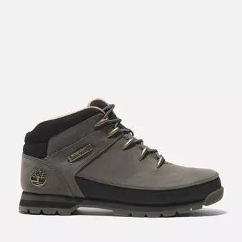 Мужские ботинки Euro Sprint Mid на шнуровке Timberland, цвет grey full-grain