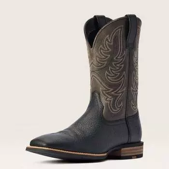 Мужские ботинки Everlite Countdown Western Leather Square Toe Boot черного цвета ARIAT