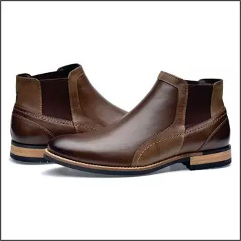 Мужские ботинки - коровья кожа - Mauri Pazstor, цвет chestnut