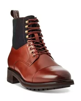Мужские ботинки на шнуровке с закрытым носком Polo Ralph Lauren, цвет Brown