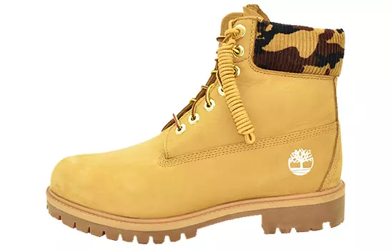 Ботинки Timberland 6 Inch Premium Boot 'Wheat Nubuck With Camouflage Collar'
