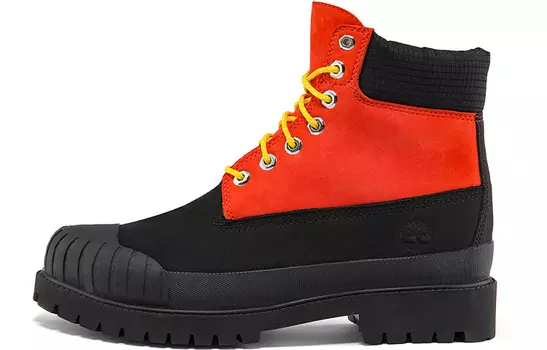 Ботинки Timberland Premium 6 Inch Waterproof Boot 'Medium Orange Nubuck With Black'