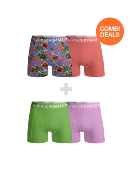 Мужские боксеры - 2+2 шт - мужские трусы Muchachomalo, мультиколор