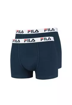 Мужские боксеры, 2 шт. - хлопок, однотонные FILA, цвет Marineblau Small
