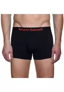 Мужские боксеры, 2 шт. - Струящиеся, хлопок bruno banani, цвет Schwarz Logo Small