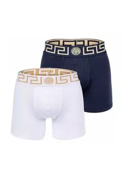 Мужские боксеры, 2 шт. - TOPEKA, бистрейч, натуральный хлопок VERSACE, синий