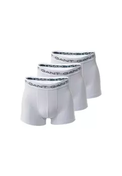 Мужские боксеры, 3 шт, плавки, хлопок стрейч GANT, белый