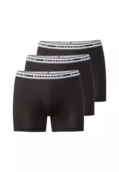 Мужские боксеры, 3 шт. - велосипедисты, нижнее белье, трусы, хлопок, логотип Baldessarini, черный