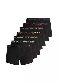Мужские боксеры, 7 шт. - JACBASIC TRUNKS, хлопок стрейч JACK & JONES, черный
