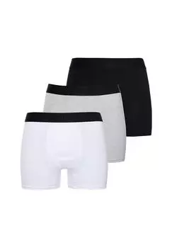 Мужские боксеры - BOXER MULTI TRIPLE PACK, натуральный хлопок, 3 шт. в упаковке Superdry., цвет Schwarz Grau