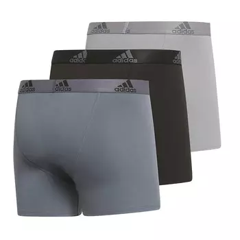 Мужские боксеры-боксеры adidas (3 шт.) Adidas, цвет Onix Gray Black Gray