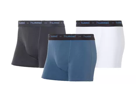 Мужские боксеры Hummel, 3 шт., белый/синий/антрацит