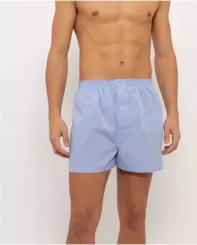 Мужские боксеры из 100% хлопка голубого цвета Wickett Jones, светло-голубой