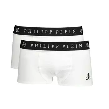Мужские боксеры из белого хлопка Philipp Plein