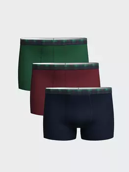 Мужские боксеры из гибкой ткани стандартной формы, 3 предмета LCW DREAM, темно-синий