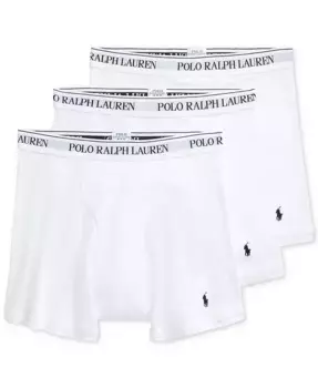 Мужские боксеры из хлопка Big & Tall, 3 шт Polo Ralph Lauren, белый